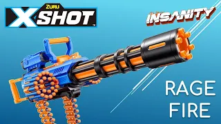 [REVIEW] Zuru X-Shot Insanity Motorized Rage Fire | Motorized Gatling Gun!