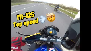 2019 Mt125 Top speed