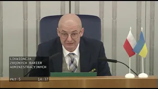 Marszałek Kamiński odbiera głos i wzywa STRAŻ MARSZAŁKOWSKĄ!