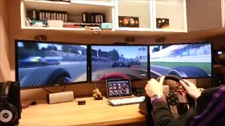 Project Cars on Three Screens and Logitech G27