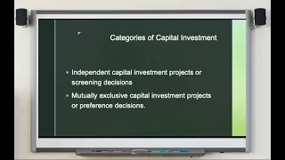 Capital Investment Decision Part 1