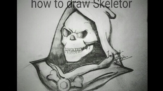 How to draw Skeletor of He-Man Very Easily | Pencil Art | ARTIST MUNDA