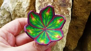 A Little Leaf Bowl in Polymer Clay.