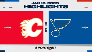 NHL Highlights | Flames vs. Blues - January 10, 2023