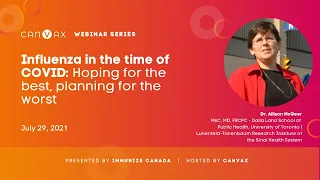 Immunize Canada/CANVax Webinar Series – Influenza in the time of COVID