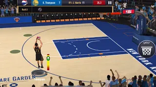I put Klay Thompson in the 3-point contest in NBA LIVE Mobile Season 8💦🪣