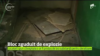 Explozie puternică într-un bloc din Iaşi