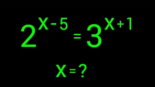 A Nice Exponential Equation | How to solve for X in this Problem ? | Two Methods