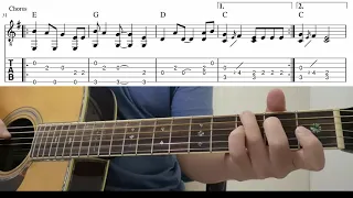 Old Town Road (Lil Nas X)  - Easy Fingerstyle Guitar Playthough Tutorial Lesson With Tabs