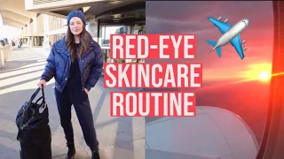 Airplane Skincare Routine | How To Look Fresh After A Long Flight | Emily DiDonato
