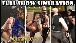 WWE 2K19 SIMULATION: CLASH OF CHAMPIONS 2019 FULL SHOW HIGHLIGHTS