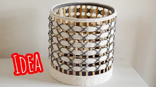 Rope bucket idea you have never seen 🤩 |DIY| make and sell💥