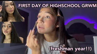 FIRST DAY OF HIGHSCHOOL GRWM (freshman!!)