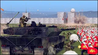 MEDIEVAL vs MODERN TROOPS - FORTRESS SIEGE