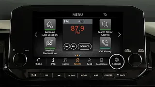 2022 Nissan Pathfinder - Control Panel and Touch Screen Overview