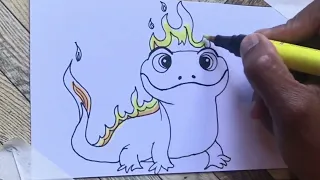 How to draw Charizard | Pokémon Draw & color Tutorial