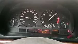 BMW 540i E39 4.4 V8 286 HP 440 Nm acceleration 0-120 km/h