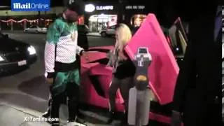 Nicki Minaj arrives at her 31st birthday in a pink Lamborghini   Mail Online