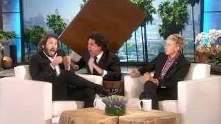 Ellen Scares Josh Groban