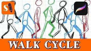 Procreate Animation Tutorial: Basic Walk Cycle