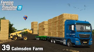 LOADING OUR LORRY WITH STRAW - Farming Simulator 22 FS22 Calmsden Farm Ep 39