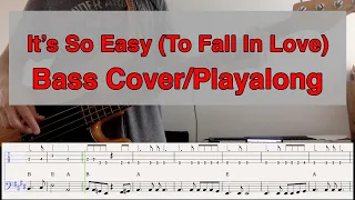 It's So Easy (Linda Ronstadt) - Bass Cover and Playalong with Notation and Tab