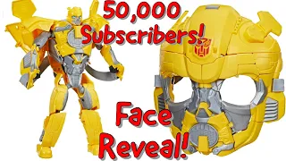 Transformers Rise of the Beasts Bumblebee 2 in 1 Transforming Mask! 50,000 Subscribers Face Reveal!