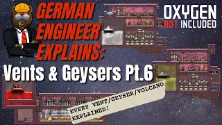 GERMAN ENGINEER explains ONI: COOL SLUSH Geyser and VOLCANO Tamer! Oxygen Not Included Spaced Out