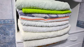 I persuaded my friend not to throw away her old towels, but to give them to me for remaking.