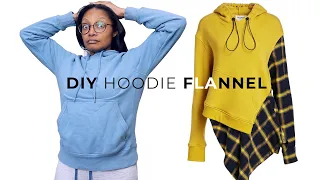 Can I DIY this $690 Monse Hoodie Flannel? | Easy Thrift Flip