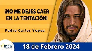 Evangelio De Hoy Domingo 18 Febrero 2024 l Padre Carlos Yepes l Biblia l  Marcos 1,12-15 l Católica