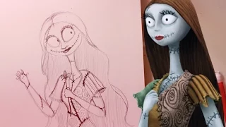 How to Draw SALLY from Tim Burton's The Nightmare Before Christmas- @dramaticparrot