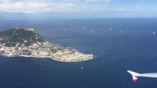 Takeoff from Gibraltar airport