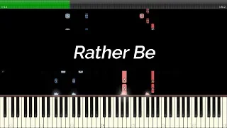 Clean Bandit - Rather Be | 100% Free Download Midi File and Piano Sheet 🔥 | Synthesia Piano