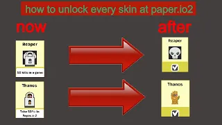 how to unlock every skin at paper io