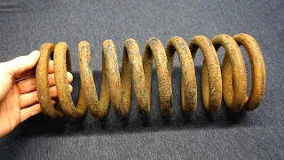 Making Knife from an Old Rusty Spring