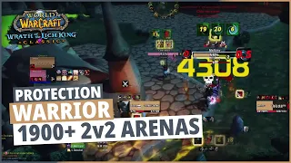 WoW wotlk PvP - 2v2 Arena 1900+ rating : Prot Warrior / Preg Paladin