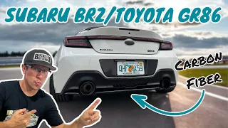 NOBLE STI STYLE CARBON FIBER REAR DIFFUSER | 2022+ SUBARU BRZ |  2022 TOYOTA GR86