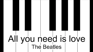 All You Need is Love - The Beatles Piano Tutorial