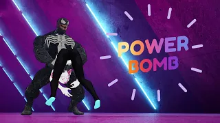 😱Venom's Power Bomb!! I'm worried about Spider-Gwen's butt. Fight Animation 03😎 Venom VS Spider Gwen