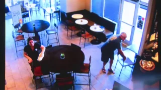 Surveillance video shows robbery attempt at Fresno Starbucks