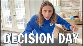 College DECISION DAY REACTION *Katie Finds Out Of She Got Into Her DREAM SCHOOL