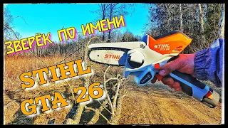 Сучкорез STIHL GTA 26. Маленький, но злостный зверёк. Влад TV.