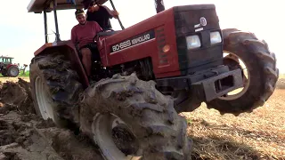 New holland 88-66S plowing - POV view