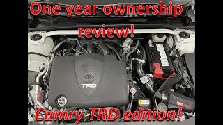 Camry TRD one year ownership review and must have modifications!!