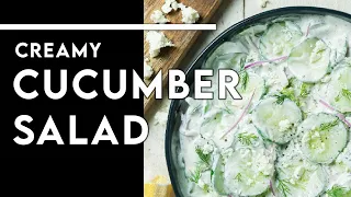 COOL & CREAMY Cucumber Salad - Easy, Quick Sides - CHEF MICHAEL