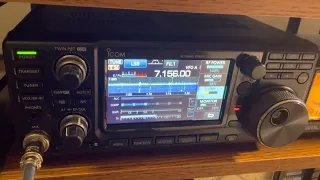 40 meter Ham radio voice contact to Spain.￼