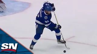 Steven Stamkos Takes Feed From Nikita Kucherov And Fires Home Wrist Shot