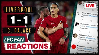 NUNEZ SEES RED! | Liverpool 1-1 Crystal Palace | LFC FAN REACTIONS