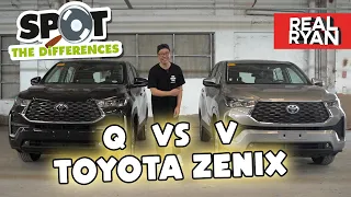 TOYOTA ZENIX Q HYBRID VS ZENIX V COMPARISON PHILIPPINES